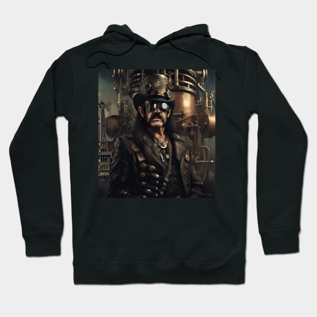 Lemmy Motorhead Steampunk Hoodie by IconsPopArt